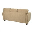 thumbnail image 2 of Russell Sectional in Earth Brown fabric with 2 Pillows and Coffee Finished Legs, 2 of 3