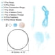 thumbnail image 2 of Kit de Atrapasueños DIY, Suministros para Hacer Atrapasueños, Kits de Atrapasueños Colgantes Estilo 3, Azul Cielo, 2 of 7