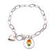 thumbnail image 1 of Verduras vegetales calabaza naranja hueca Pulsera de cadena de corazón joyería encanto moda, 1 of 3
