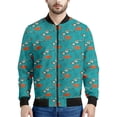 thumbnail image 3 of Chaquetas con estampado 3D de medusas y animales bonitos para hombres y mujeres, sudadera con cremallera, ropa de calle, abrigo holgado, chaqueta bomber de manga larga con cremallera, 3 of 5