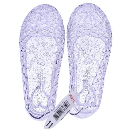 

Heart Sole Girl Jellies Shoes - 11 Purple by DelSol for Kids - 1 Pair Shoes