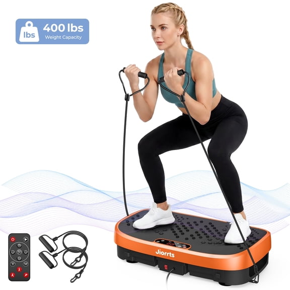 JIORRTS Vibration Plate Exercise Machine, Vibrating Platform Exercise, Body Workout Vibration Platform ,400lb Capacity