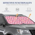thumbnail image 4 of Xecao Haear Strawberry for Foldable Car Sun Shades (2-Pack) offer sun protection with an easy-fold design for convenient windshield shading., 4 of 6