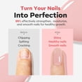 thumbnail image 4 of modelones Nail Strengthener Peachy Pink Nail Repair for Damaged Nails Strengthening Polish 15ml Nail Growth and Strengthener Natural Concealer Foundation Nail Care Gifts for Women, 4 of 9
