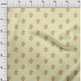 thumbnail image 2 of oneOone Polyester Lycra Fabric Leaves & Floral Block Print Fabric By The Yard 56 Inch Wide, 2 of 5
