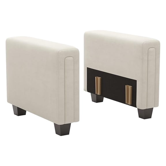 Armrest Module for Modular Sectional Sofa Couch Side Armrest for Sectional Modular Couch Beige