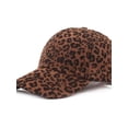 thumbnail image 2 of Topumt Women Men's Cotton Leopard Pattern Hat Ladies Winter Fleece Warm Baseball Cap for Girls, 2 of 2