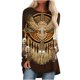 thumbnail image 2 of Puntoco Mujeres Moda Casual Manga Larga Cuello Redondo tops Blusa Suelta Camisas Estampadas Puntoco Puntoco-6490, 2 of 5