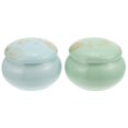 thumbnail image 1 of Mini Pots en Céramique Blancs 2 Pcs 1.8x1.8x1In, 1 of 8