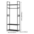 thumbnail image 5 of Multifunctional Coat Rack And Shoe Organizer For Space Saving Storage Entryway Bedroom Hanging Storage Capabilities, 5 of 10