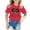0-Hot Pink1396, variant on Tiijoy Girls Casual Graphic Tee Cartoon Figure Print Cotton Short Sleeve T-Shirt, Sizes 2-14