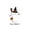 A003- Style C, variant on Cute Ghost Halloween Card Season Greeting Card with Witch Hat Broom Jack O Lantern Bucket Design for Trick Or Treat Fall Holiday Celebration 5 X 7 Inch Single Pack