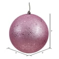 thumbnail image 2 of Vickerman Boule Finition Sequins Mauve 8 Pouces, 2 of 3