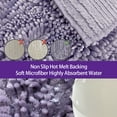 thumbnail image 3 of Civkor Bathroom Rugs,Chenille Bath Mat Set 2 Pieces Non Slip Backing,31x20 and 24x16Inch,Machine Wash,Quick Qry,Purple, 3 of 7