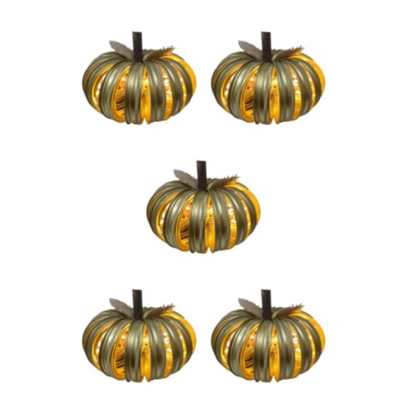 Advancent Luz hueca de calabaza de Halloween de ahorro de energía con energía de batería Ecológico Out Haunted House Gold Type2 NO2