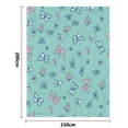 thumbnail image 6 of FUNOA Blanket Flannel Flower Print Warmer Comfort Fluffy Warm Fluffy Blankets Queen Size for Camping Warm and Breathable 4 Sizes, 6 of 8