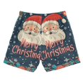 thumbnail image 7 of FORMRS Boys Swim Trunks Quick Dry Mesh Liner Boardshorts Sizes XS-XL, Blue Christmas Santa, 7 of 7