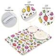 thumbnail image 3 of Yayeee Dish Drying Mat for Kitchen Counter 16"x18" Microfiber Absorbent Pad, Various Vegetables Pattern, 3 of 7