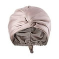 thumbnail image 2 of Double-Layer Satin Hair Bonnet - Adjustable Turban Style for All Hair Types - Prevents Frizz & Breakage While Sleeping - Unisex Design for Adults - H, 2 of 7