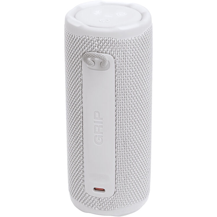 JBL Grip - Compact Bluetooth speaker with bold JBL Pro Sound and ambient light - White
