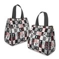 thumbnail image 2 of Baseball Patchwork Pattern Insulated Lunch Bag for Women & Adults,Large Portable Soft Cooler Lunch Bag,Thermal Food Storage Tote with Pearl Cotton,8.66L,8.75x5.75x9.5 Inch, 2 of 6