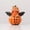 B, variant on Resin Halloween Pumpkin Ornaments Human Face Jack O Lantern Figurines Spooky Gothic Decor for Mantel Shelf Tabletop Spook House Party Decoratio