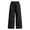 Z45 Black, variant on Mifsaly Girls Cargo Pants Teens Youth High Waisted Drawstring Ruched Wide Leg Pants with Pockets Lightweight Casual Summer Casual School Uniforms