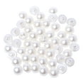 thumbnail image 2 of ✪ 50Pcs Faux Pearl Buttons Fit Sewing Scrapbook Backhole Sewing Crafts 10/11.5mm, 2 of 10