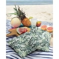 thumbnail image 3 of Watercolor Green Leaves Outdoor Pillow Covers Set of 2, Decorative Waterproof Throw Pillow Case, Natural Plant Cotton Linen Soft Cozy Cushion Pillowcases, 3 of 6