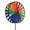 14-inch Rainbow Duo Wheel, variant on In the Breeze 2837 — Rainbow Triple Wheel Spinner — Colorful Garden Wind Spinner Wheel