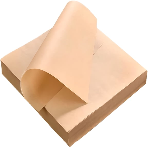 ACDANC 100 PCS Precut Parchment Paper Baking Sheets for Cookies,Food Basket Liners,Air Fryer,Grilling Rack,Oven 12 x 12 Inch Non-Stick Wax Paper Sheets Deli Paper Brown
