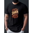 thumbnail image 2 of Samoan Culture Pattern Print T-Shirt - Soft, Breathable, And Comfortable For All Seasons - Regular Fit, Slight Stretch, And Knit Fabric, 2 of 6