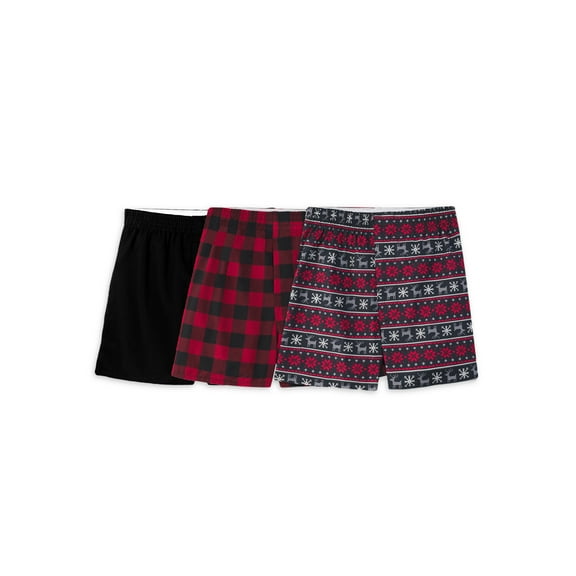 Fruit of the Loom Boys' Holiday Boxers, 3 Pack