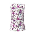 thumbnail image 5 of Lsque Violets Flowers Printed Workout Tank Tops for Women, Athletic Sports Tank Tops, Compression Sleeveless Dry Fit Shirts,Sleeveless Yoga Shirt-X-Large, 5 of 9