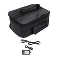 thumbnail image 3 of Bolsa térmica para el almuerzo, horno portátil, tela Oxford, bolsa aislante para alimentos para uso doméstico Enchufe de EE. UU. y de automóvil, 3 of 9