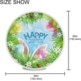thumbnail image 2 of SKYSONIC Rabbit Ears Eggs Grass Round Tablecloth 60inch Indoor Wrinkle Free, Easter Background Circular Lace Table Cover Washable for Kitchen Party BBQ Dining Decor, 2 of 7
