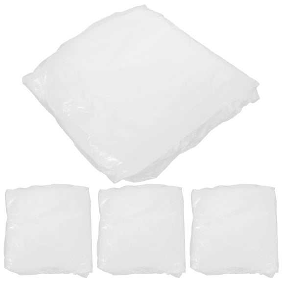 4 Pcs Disposable Car Cover Motorcycle Bike Tarp Electric Scooter Transparent