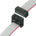 thumbnail image 5 of IDC Wire Flat Ribbon Cable FC/FD Connector A-type 10Pins 2.54mm Pitch 0.2m Long, 4pcs, 5 of 5