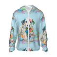 thumbnail image 1 of Fotbe A Funny Little Dalmatian Puppy Chaqueta con Protección Solar UPF 50+ para Hombre y Mujer, Camisa con Capucha y Bolsillos-XX-Large, 1 of 7