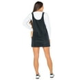 thumbnail image 4 of Celebrity Pink Women's and Women's Plus Corduroy Pinafore Mini Dress, Sizes XS-4X, 4 of 5