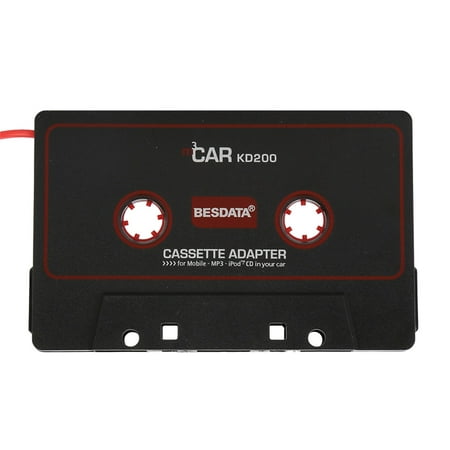 TKOOFN 3.5mm Car Audio Cassette Tape Adapter with Microphone for MP3 MP4 iPhone iPad iPod