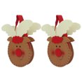 thumbnail image 2 of 2 bolsas de regalo ligeras y duraderas para dulces navideños, ideales para decorar fiestas navideñas, con diseño de ciervos navideños., 2 of 14