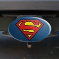 thumbnail image 2 of Superman Classic S Shield Logo Oval Tow Trailer Hitch Cover Plug Insert, 2 of 5