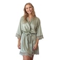 thumbnail image 2 of Satin Floral Lace Robe, 2 of 2
