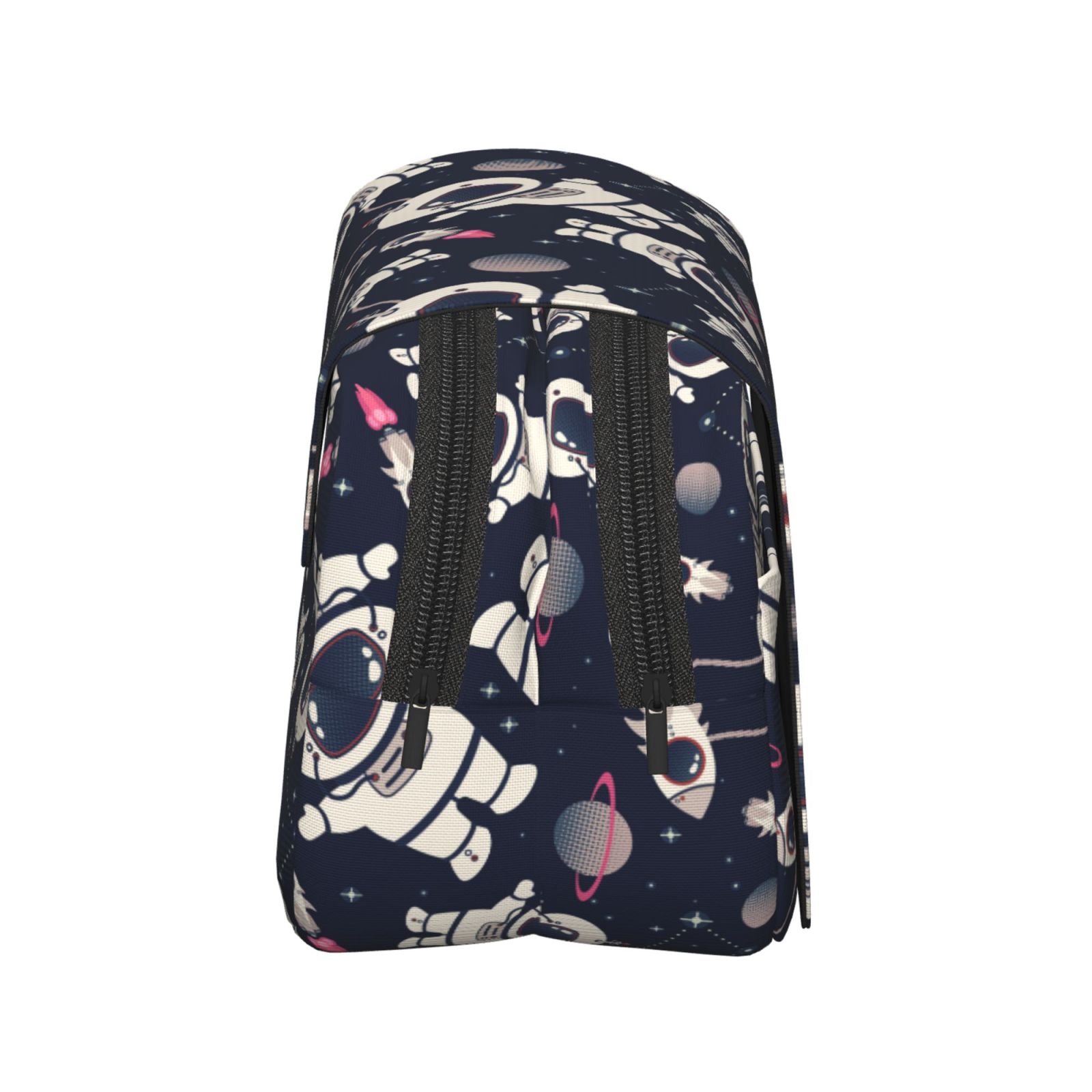 Rateoe Cartoon Spaceship Pattern Double Clamshell Pen Case, Storage Organizer with Two Zipper Compartments– Holds Up to 50 Pencils & Pens
