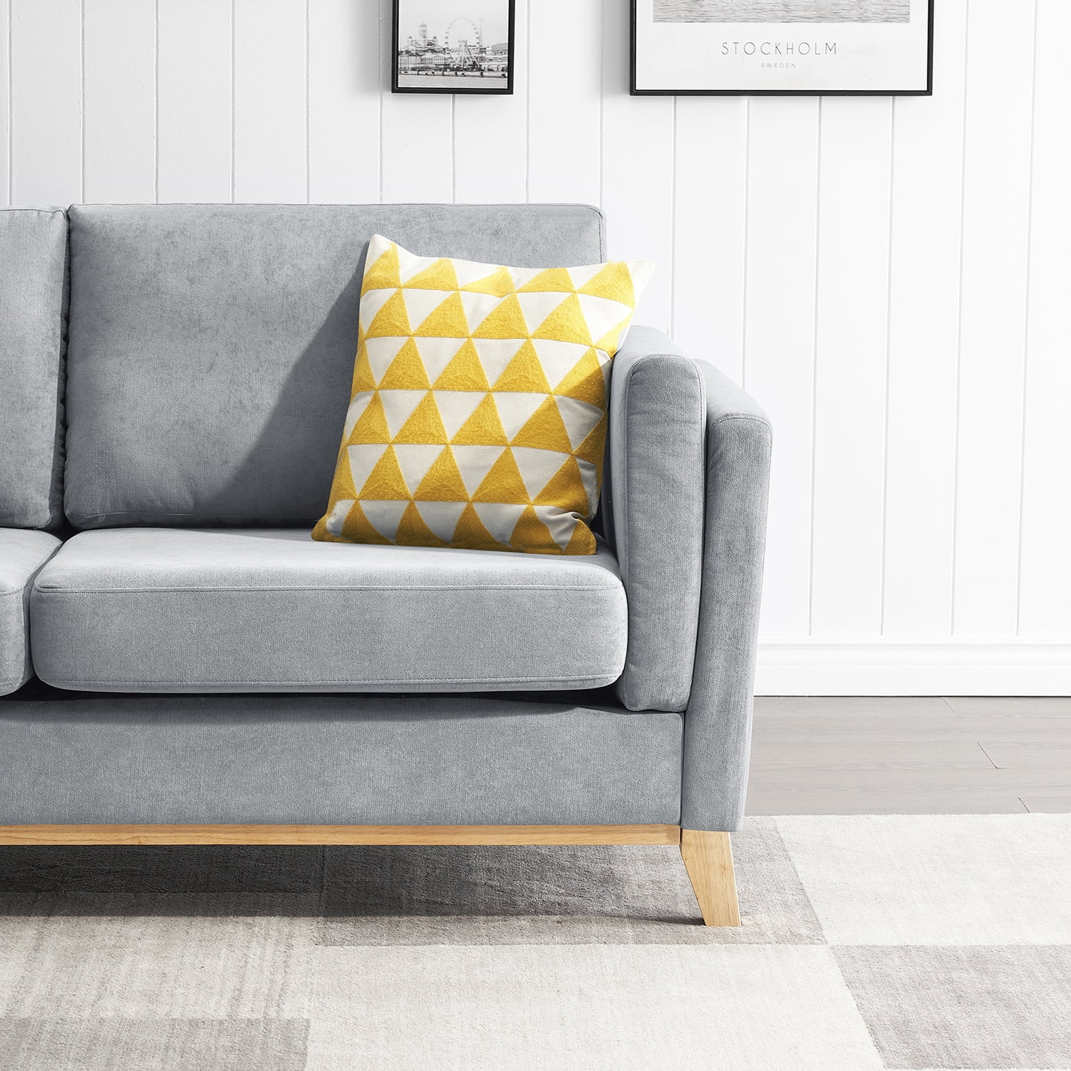 Kadyn 2-Seat Sofa, Chenille Sofa Couch with Soft Cushion and Armrests, Modern Upholstered Sofa for Living Room, Grey Kadyn 2-Seat Sofa, Chenille Sofa Couch with Soft Cushion and Armrests, Modern Upholstered Sofa for Living Room, Grey
