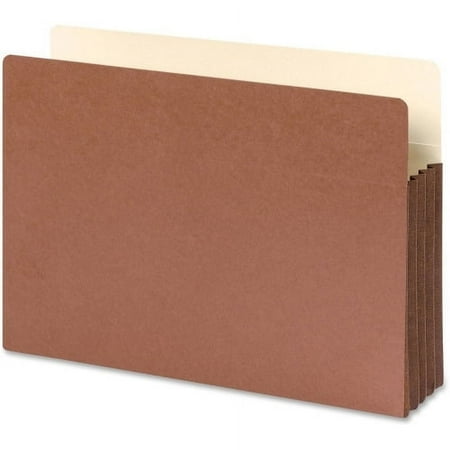 Smead Easy-Access Top Tab File Pockets Legal - 8 1/2" x 14" Sheet Size - 3 1/2" Expansion - Straight Tab Cut - Top Tab Location - 12.5 pt. Folder Thickness - Redrope - Redrope - 4.69 oz - Recycled - 1