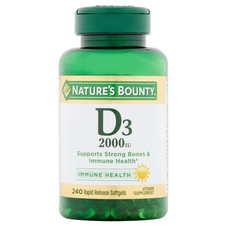 Nature's Bounty La vitamine D3 2000 UI Rapid Release Softgels - 240 CT