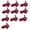 Wine Red, variant on 10PCS Clip On Necktie For Kids With Secure Closure Quick Wear Clip Design Polyester Tie For Office School Event