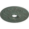 thumbnail image 3 of Ekena Millwork 23 7/8"OD x 4"ID x 2 1/8"P Ashley Ceiling Medallion (Fits Canopies up to 4 3/4"), Hand-Painted Cloud Burst Crackle, 3 of 6